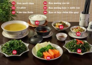 mâm cơm ngày hè